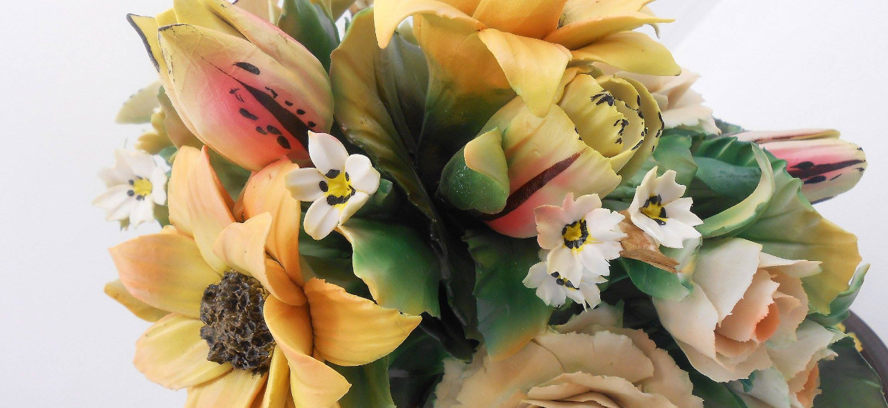 Vasi Capodimonte Cesti e Centrotavola Fiori | Porcellane Artistiche di Capodimonte